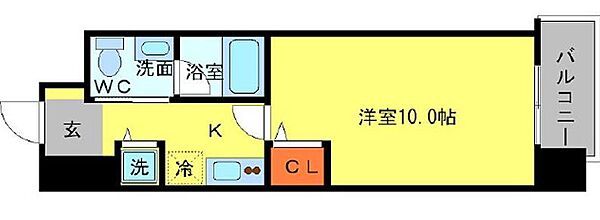 大阪府大阪市西区江戸堀1丁目(賃貸マンション1K・7階・30.46㎡)の写真 その2