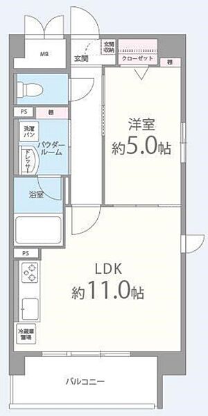 プレステイジEXE ｜大阪府大阪市城東区野江1丁目(賃貸マンション1LDK・1階・40.12㎡)の写真 その2