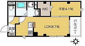 大阪府大阪市福島区福島5丁目7-3（賃貸マンション1LDK・2階・33.45㎡） その2