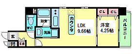 大阪府大阪市西区江戸堀3丁目（賃貸マンション1LDK・15階・34.78㎡） その2