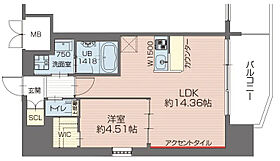 大阪府大阪市西区本田2丁目（賃貸マンション1LDK・3階・46.02㎡） その2