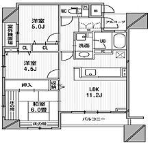 大阪府大阪市西区新町2丁目16-17（賃貸マンション3LDK・5階・61.14㎡） その2