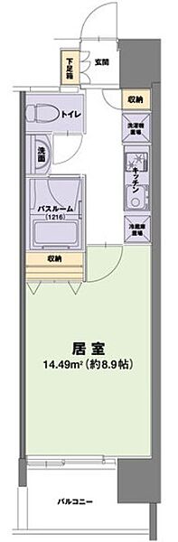 大阪府大阪市天王寺区上本町8丁目(賃貸マンション1K・7階・29.22㎡)の写真 その2