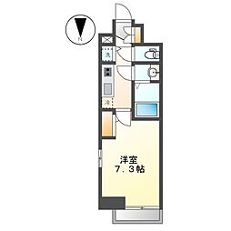 エスリード上前津セレーノ 4階1Kの間取り