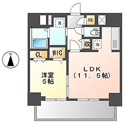 フレア丸の内  （Ｆｌａｉｒ丸の内） 10階1LDKの間取り