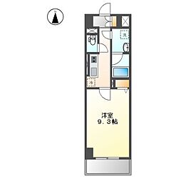 パルファン　ドゥ　ジョア 3階1Kの間取り