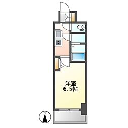 SOLメイクス新栄 10階1Kの間取り