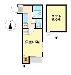 Urban L（アーバンエル） 1階1Kの間取り