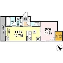 間取図画像 1LDK