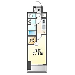 名古屋市西区新道1丁目マンション 1Kの間取図画像