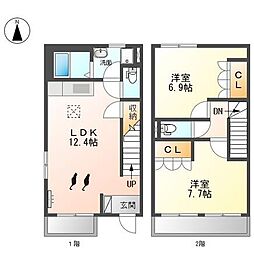 間取図画像 2LDK
