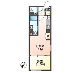 間取図画像 1LDK