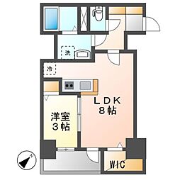 ラ・フュンフ 1LDKの間取図画像