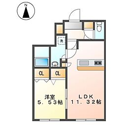 間取図画像 1LDK