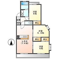 グランドメゾン菊坂 3LDKの間取図画像