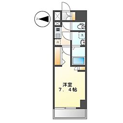 S-RESIDENCE高岳駅前awake(アウェイク) 13階1Kの間取り