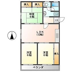 間取図画像 3LDK