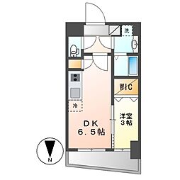 エステムコート名古屋上前津 1DKの間取図画像