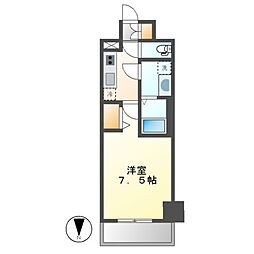 エスリード栄ル・クール 1Kの間取図画像