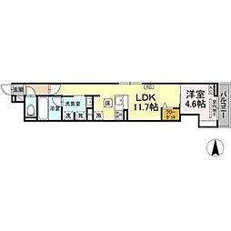 Urbana 1LDKの間取図画像