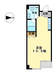 グランアベニュー栄 ワンルームの間取図画像