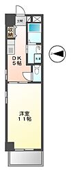 J-residenceSAKAE2 1DKの間取図画像