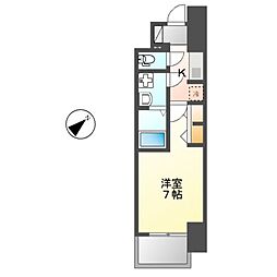 S-RESIDENCE金山3丁目 1Kの間取図画像