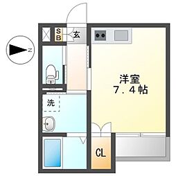 MaisonSoleil名駅西 ワンルームの間取図画像