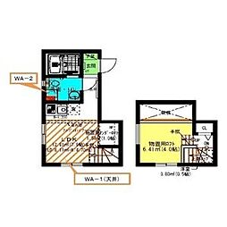クレマチス名古屋西 ワンルームの間取図画像