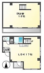 ハウス108今池公園 1LDKの間取図画像