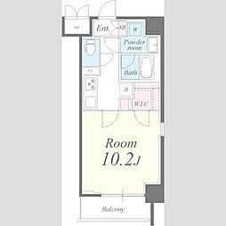 タウンコート御園 1Kの間取図画像