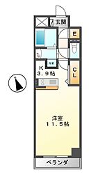 マリオン千種 1Kの間取図画像