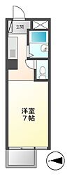 ドール栄5丁目 1Kの間取図画像