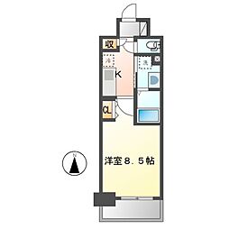 OKBアヴェニール菊井町 1Kの間取図画像