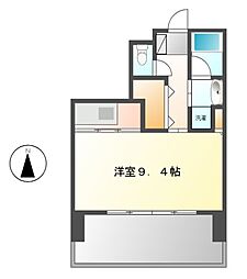 CASTELLOASSO ワンルームの間取図画像