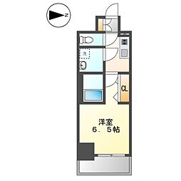S-RESIDENE名駅北alesia(アレシア) 1Kの間取図画像