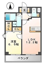 ABCサクラガーデン 1LDKの間取図画像