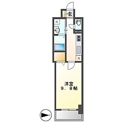 SOU大須 1Kの間取図画像