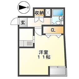 リアライズ東別院 ワンルームの間取図画像