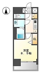 プレサンス大曽根駅前ファースト 1Kの間取図画像