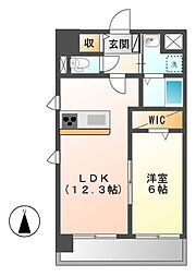 S-FORT大須観音 1LDKの間取図画像