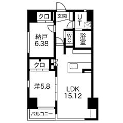 物件の間取り