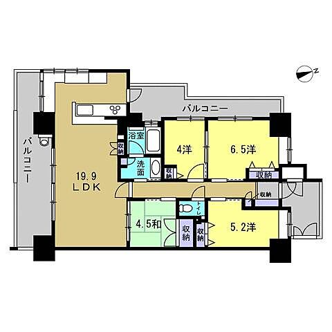 間取り ヴェルディ五日市八幡リバーサイド 14階/-