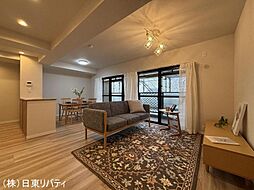 ダイアパレスパークサイド府中 3LDKのリビング/ダイニング