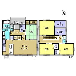 呉市天応西条2丁目 4LDKの間取り