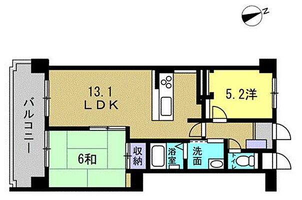 間取り ルミエール宇品御幸通り 7階/-