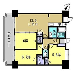 パークヒルズ中須公園 3LDKの間取図画像