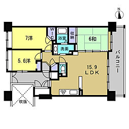 間取図画像 3LDK
