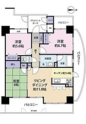 間取図画像 3LDK