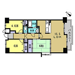 ペルル中山南 3LDKの間取図画像